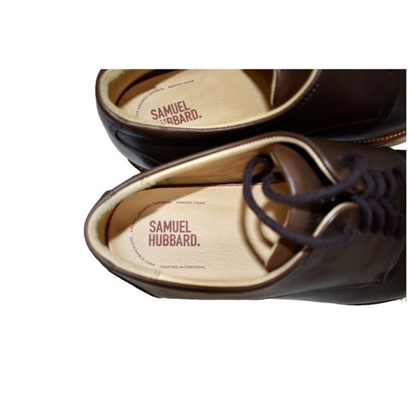 New! Samuel Hubbard Men\'s Founder M2100-041 Brown Leather Size 10 US DD376